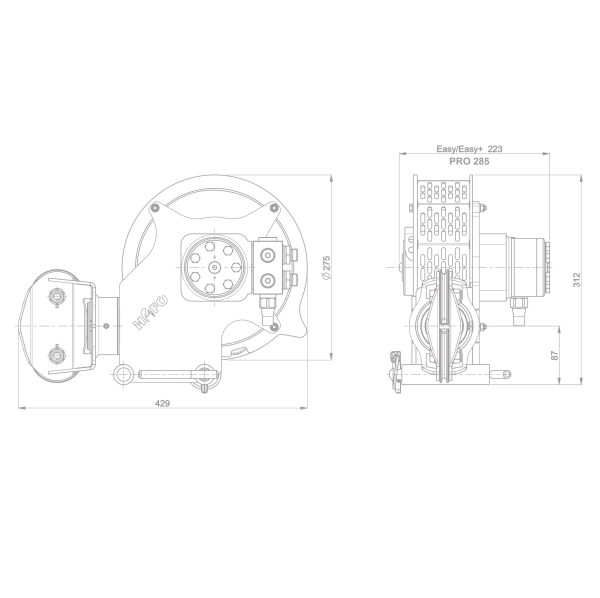 Hilfswinde Easy Compact KOMPLETT SET  "LINKS" (ohne Konsole) – Bild 10