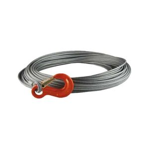 Stahlseil hochverdichtet 6mm 35m inkl. Kausche und Haken