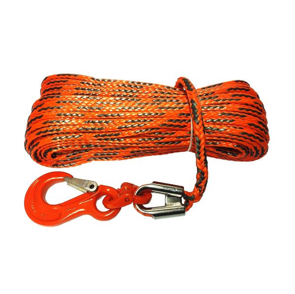 Corde en plastique 6,4 mm 35m incl. cosse et crochet