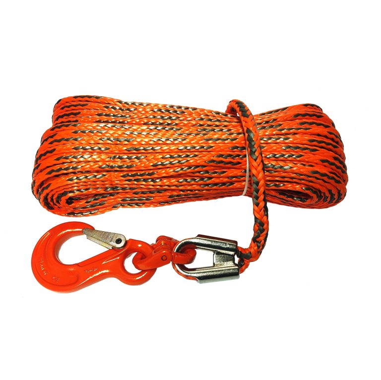 Kunststoffseil 6,4 mm 35m inkl. Kausche und Haken