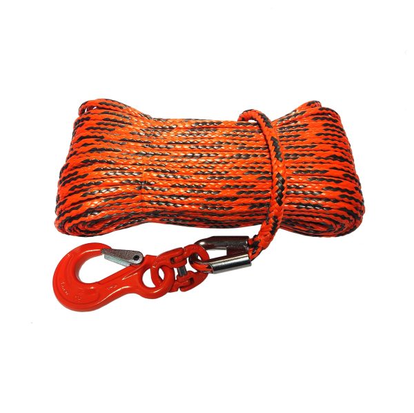 Corde synthétique 6,4 mm 50m incl. cosse et crochet