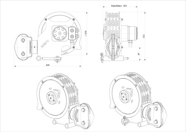 Hilfswinde Easy Compact KOMPLETT SET  "LINKS" (ohne Konsole) – Bild 16
