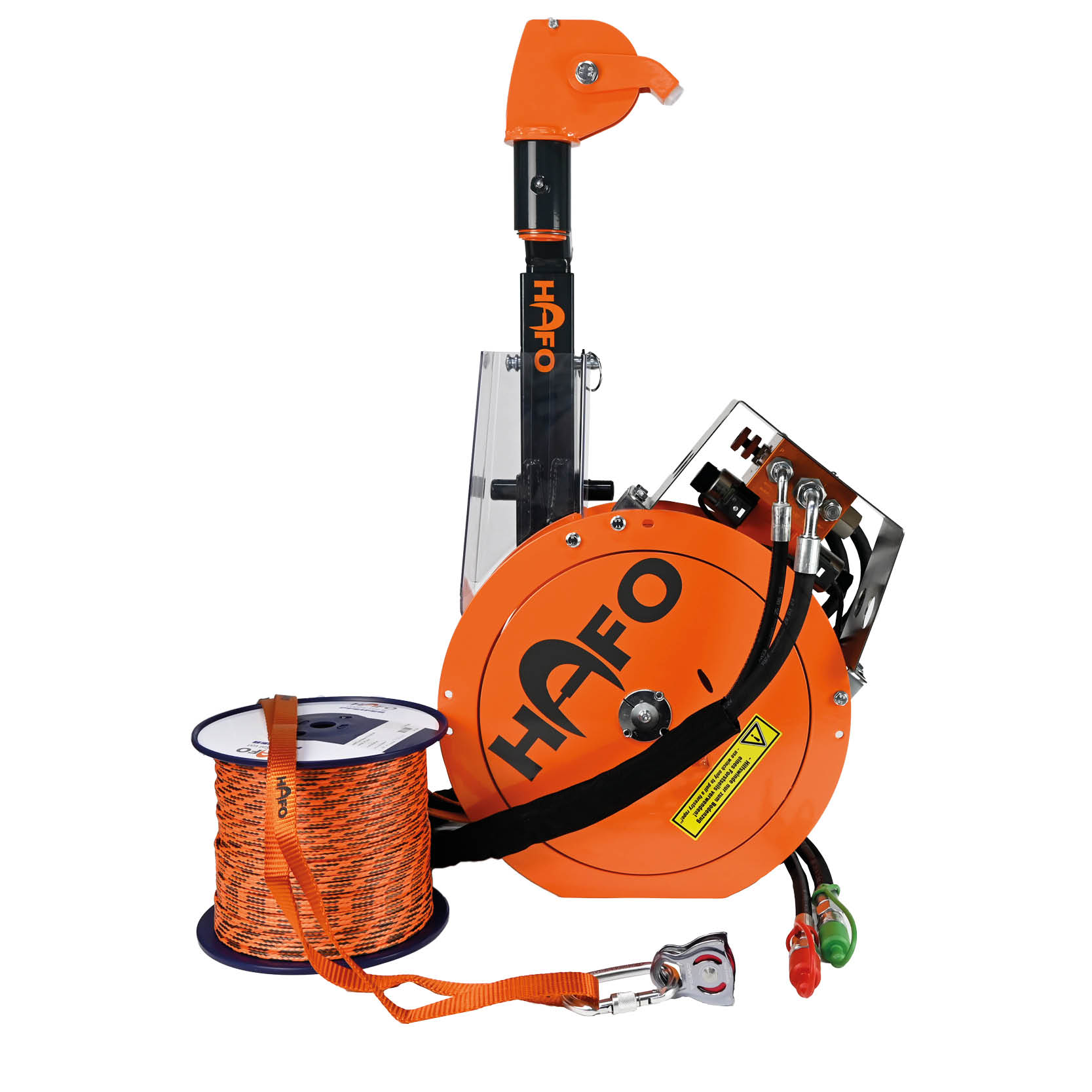 Auxiliary winch set for the configurator