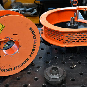 Conversion of drum and cage HAFO auxiliary winch to removable