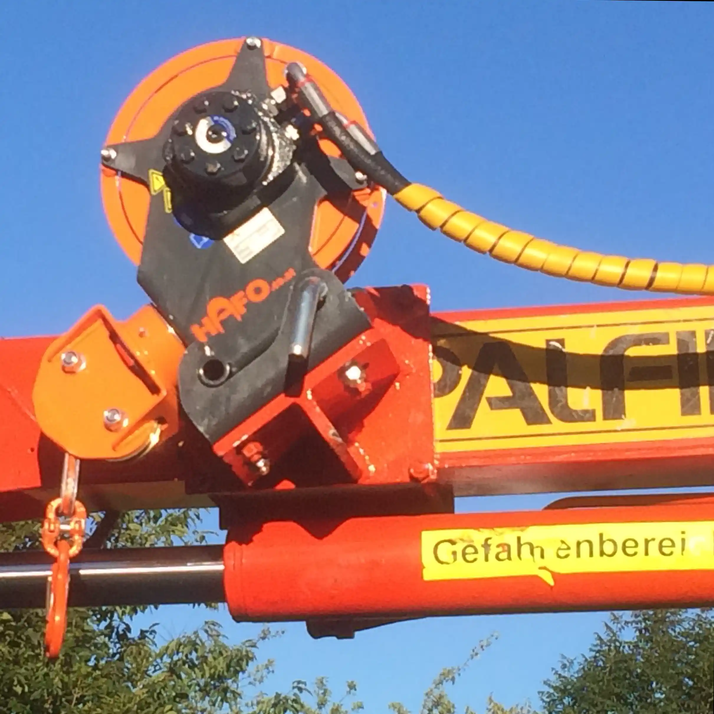 Sapiwinde auf Rückewagen